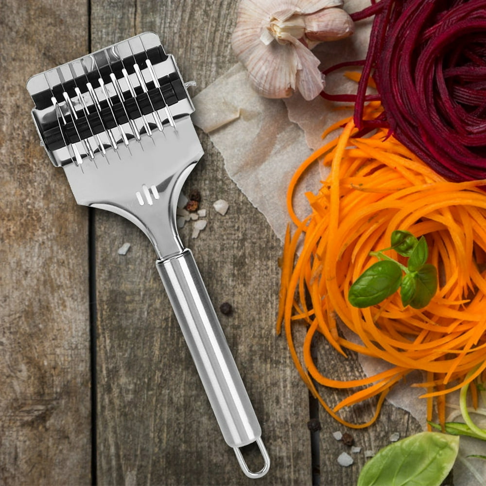 OTVIAP Kitchen Tool,Stainless Steel Noodle Lattice Roller Dough Cutter