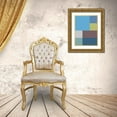 thumbnail image 3 of Grayscale 25x32 Gold Ornate Wood Framed with Double Matting Museum Art Print Titled - Bright Blocks XIII, 3 of 4