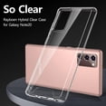 thumbnail image 4 of Case for Galaxy Note 20 Crystal Clear Designed Non-Slip Shockproof Protection Phone Case, Hard PC Back Flexible TPU Slim Fit Light and Durable Cover for Samsung Galaxy Note 20 5G, 4 of 8