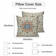 thumbnail image 3 of Waterproof Throw Pillow Covers Set of 2, 18x18 Inch Orange Blue Ethnic Rustic Decorative Pillowcases Outdoor Pillow Slip Cushion Covers Set for Couch Tent Boho Southwestern Heritage, 3 of 7