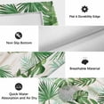 thumbnail image 6 of Summer Botanical Outdoor Rug for Patio/Deck/Porch, Non-Slip Large Area Rug 5 x 7 Ft, Green Monstera Palm Leaves Wood Beige Indoor Outdoor Rugs Washable Area Rugs, Reversible Camping Rug Carpet Runner, 6 of 8