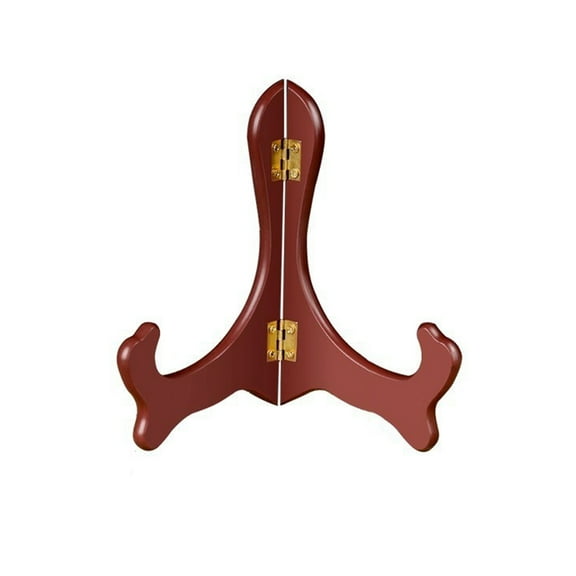 Kripyery Wooden Plate Stand Easel Holder Display Stand for Picture Frame Art Decorative Handmade Wood Multifunctional Tea Cake Holder Home Office Decor Stable Craft Stand