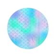 thumbnail image 2 of SIDONKU 60 inch Round Beach Towel Blanket Fish Scale Pattern Magic Mermaid Tail Colorful Net Blue Travel Circle Circular Towels Mat Tapestry Beach Throw, 2 of 2