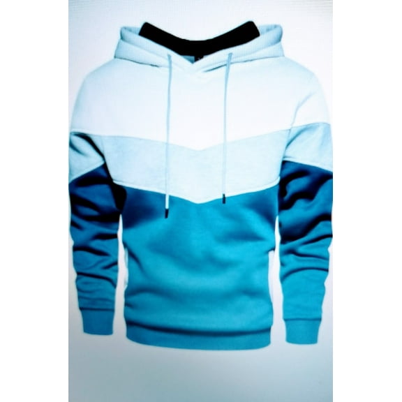 Deep Blue Hoodie Loose Cotton