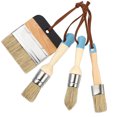 thumbnail image 5 of ITSELFER 4PCS/Set 1 inch Boar Bristle Paint Brush Wooden Handle Home Decoration Brush, 5 of 5