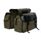 thumbnail image 1 of Bike Bag Bicycle Bike Saddle Rear Rack Bag for Grocery Shopping Cycling Trip Military green (with side pockets), 1 of 5
