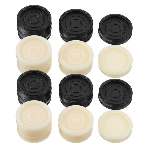 SOPOTUTU 24 Pieces Checkers Game Pieces Plastic Assorted Colors Portable Board Game Accessories