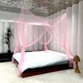 thumbnail image 2 of Sunloudy Mosquito Canopy Net Large Size 4 Corner Post Canopy Netting European Home Bedroom Decoration, 2 of 4