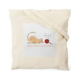 thumbnail image 2 of CafePress - Menacing Kitty Tote Bag - Unisex Canvas Tote Bag, Beige, 1-Piece, 2 of 7