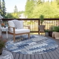 thumbnail image 6 of Addison Rugs Chantille Indoor/Outdoor Transitional Modern Blue Washable Round Rug, 8' x 8', 6 of 6
