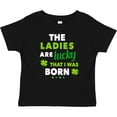 thumbnail image 3 of Inktastic The Ladies Are Lucky That I Was Born St Patricks Day Baby Boy Boys Baby T-Shirt, 3 of 5