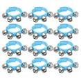 thumbnail image 1 of Unique Bargains 12 Pcs Clochettes de Poignet, Clochettes de Cheville Instruments de Percussion Rythme Musical pour Fête Noël, Bleu, 1 of 5