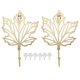 thumbnail image 1 of 2 Pcs Leaf Shape Clothes Hook Nordic Style Hanging Hook Home Sundries Organizer, 1 of 4