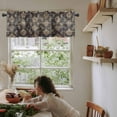 thumbnail image 6 of Valances for Windows, Ethnic Tribal Turkish Retro Flower Abstract Geometric Kitchen Window Valances Rod Pocket Valances Curtains for Living Room Bathroom 54 x 18 Inch, 1 Panel, 6 of 6