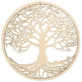 thumbnail image 4 of SWETRACE 1Pc Golden Tree of Life Pendant Wooden Plastic Decorations for Bedroom 11.8X11.8X0.2in, 4 of 8