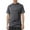 Dark Gray, variant on Mens T-Shirts Solid Color Round Neck Short Sleeve Double Layer Solona Half Neck Loose Bottom Pullover Tops Tee Shirts Sportwear,Black,L