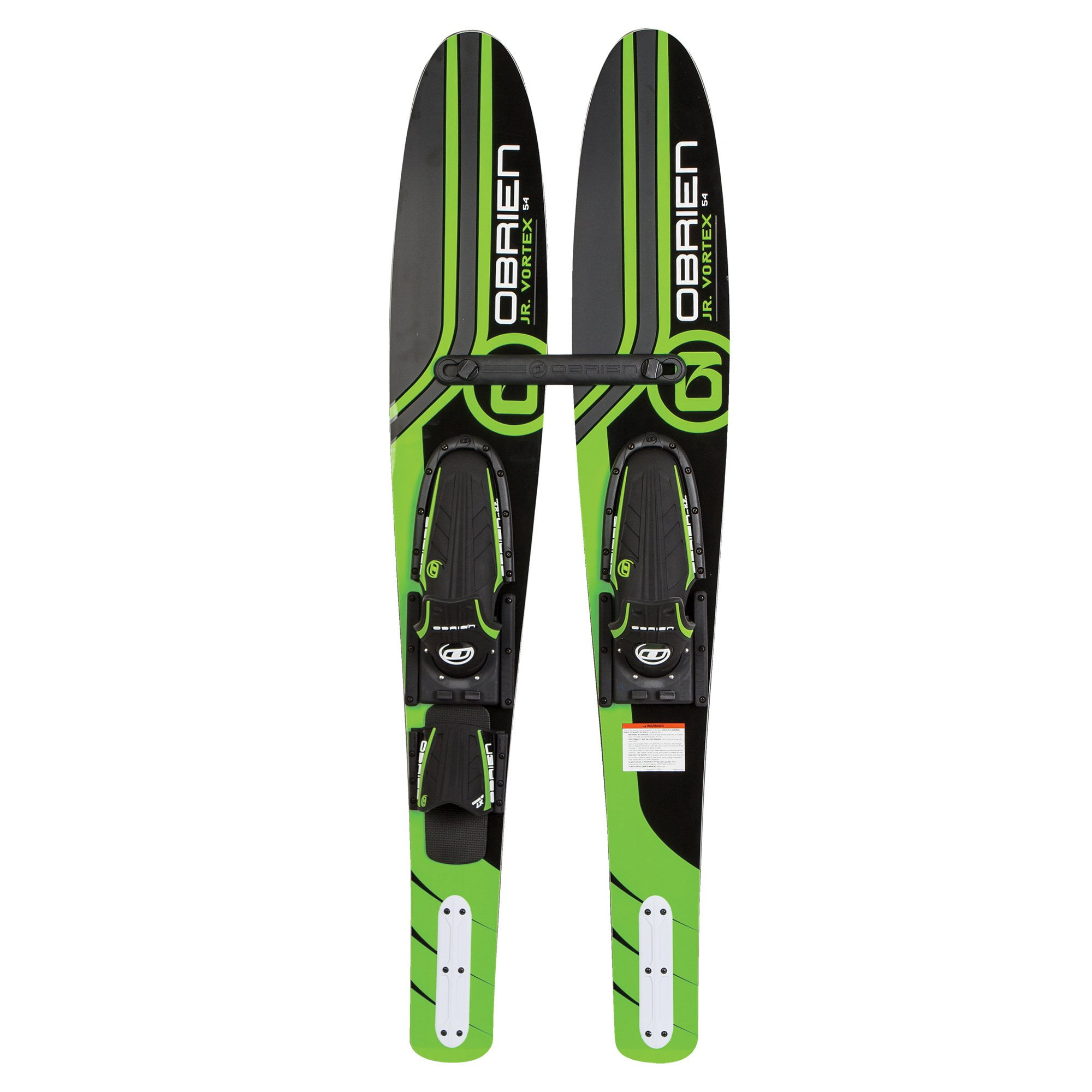 OBrien 54" Jr. Vortex Combo Water Skis with X7 Bindings for Kids 2-Mens 7, Green by O'Brien Watersports