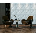 thumbnail image 4 of Dundee Deco 3D Interior Design Wall Paneling - Off White Geometric Diamonds Fiber, 1.6 ft x 1.6 ft each, 10-Pack, 4 of 5