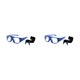 thumbnail image 1 of Qarigey Manténgase elegante y seguro con gafas deportivas ligeras Gafas de seguridad Gafas de seguridad Gafas multifuncionales Durable Azul Azul transparente 2Conjunto, 1 of 6