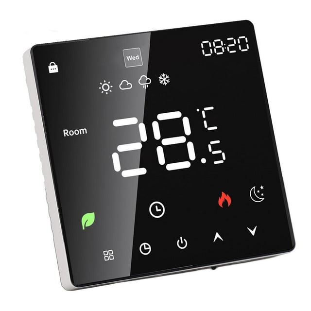 LCD Display Touchscreen Thermostat Intelligent Temperature Controller Smart Programmable Thermostat For Floor Heating