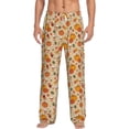 thumbnail image 2 of Lsque Fall Autumn Print Men's Pajama Pants, Lounge Pant - Comfortable Home Wear,Elastic Waistband, Stylish Design-Small, 2 of 9