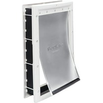 PetSafe NEVER RUST Dog and Cat Door, Large, For Pets Up To 100 lb, Paintable, Easy DIY Installation, Closing Panel Included, Install in Interior and Exterior Doors or Walls, Durable, Adjustable Flap