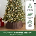 thumbnail image 3 of Christmas Tree Collar,Christmas Tree Base Christmas Tree Basket Collar for Home, Living Room,for Covering Tree Stand (Brown), 3 of 6