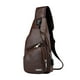 thumbnail image 1 of Men's Chest Bag USB Charging Messenger Bag Outdoor Sports Travel Shoulder Bag Crossbody Bag for Hiking Cycling Festival, 1 of 3