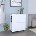 thumbnail image 6 of Pemberly Row Modern / Contemporary Bar Cart White Engineered Wood, 6 of 6