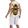 thumbnail image 2 of Naloa Honey Bee Basketball Jersey Reversible Men's Mesh Athletic Sports Shirts Training Practice S-4XLLarge, 2 of 6