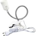 thumbnail image 1 of Spot E27 Clamp for Reading Lamp in Bed, AC 230V Clip-on Socket Cable with Switch, Lamp Clamp E27 Clip Flexible Gooseneck Lamp for Aquarium Plant Mirro, 1 of 5