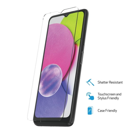 DuraGlass Tempered Glass Screen Protector with Quick Installation Tray for Samsung Galaxy A03s