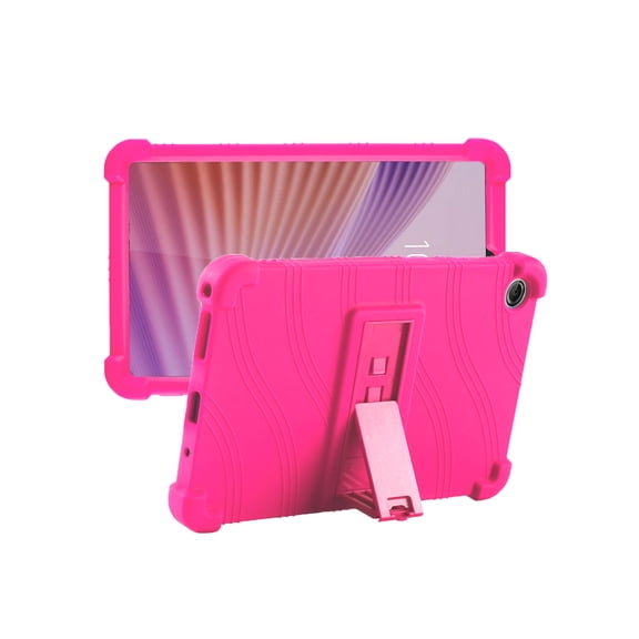 HYRACPO Silicone Case for Lenovo Tab One 8.7 inch, Soft Flexible Shockproof Protective Tablet Cover, Anti-Scratch & Lightweight Slim Design-Rosered