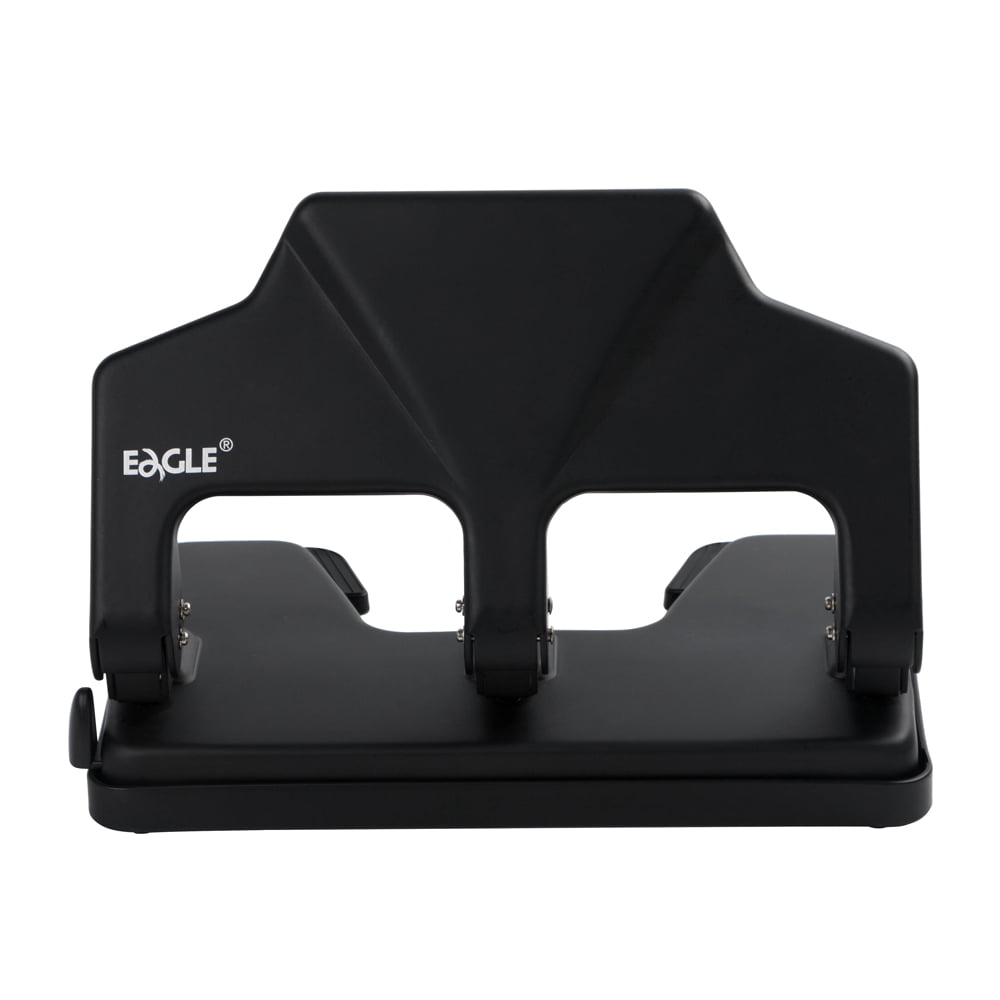 3 Hole Punch Heavy Duty, 40-Sheet Three Hole Punch, 50% Reduced Effort Metal Paper Puncher w/Large Chip Tray