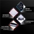 thumbnail image 3 of Conserv 10.7 cu. ft. Bottom Mount Retro Refrigerator in Black, 3 of 11