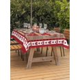 thumbnail image 2 of Outdoor Tablecloth with Umbrella Hole and Zipper, Valentine's Day Rectangle Table Cloth 60x120 Inch Waterproof Tablecloth, Vintage Love Heart Truck Wooden Valentines Picnic Table Cover for Patio, 2 of 7