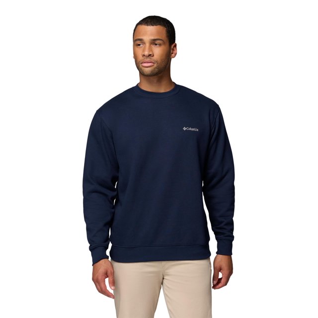 Columbia Hart Mountain II Crew para Hombre, Azul Marino, Talla M