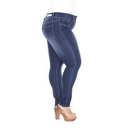 White Mark Womens Plus Size Super Stretch Denim