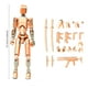 thumbnail image 1 of Titan 13 Action Figure, T13 Action Figure Robot, Stikbot Toys with Weapon Accessories, 3D Printed Action Figures Toys, Multi-jointed Movable Stick Bots Articulated Robot Dummy, Bot Figures, 1 of 3