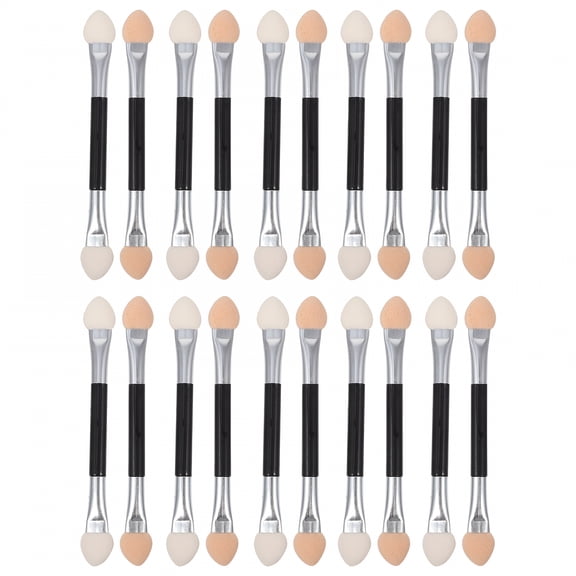 RAGUPEL 20pcs Double-Sided Eye Shadow Brush Eyeshadow Applicators Cosmetic Tools