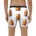 thumbnail image 2 of Men's Boxer Briefs, Happy Beer Mug Illustration Soft and Breathable Mens Underwear Boxer Briefs With Widen Waist, 2 of 5