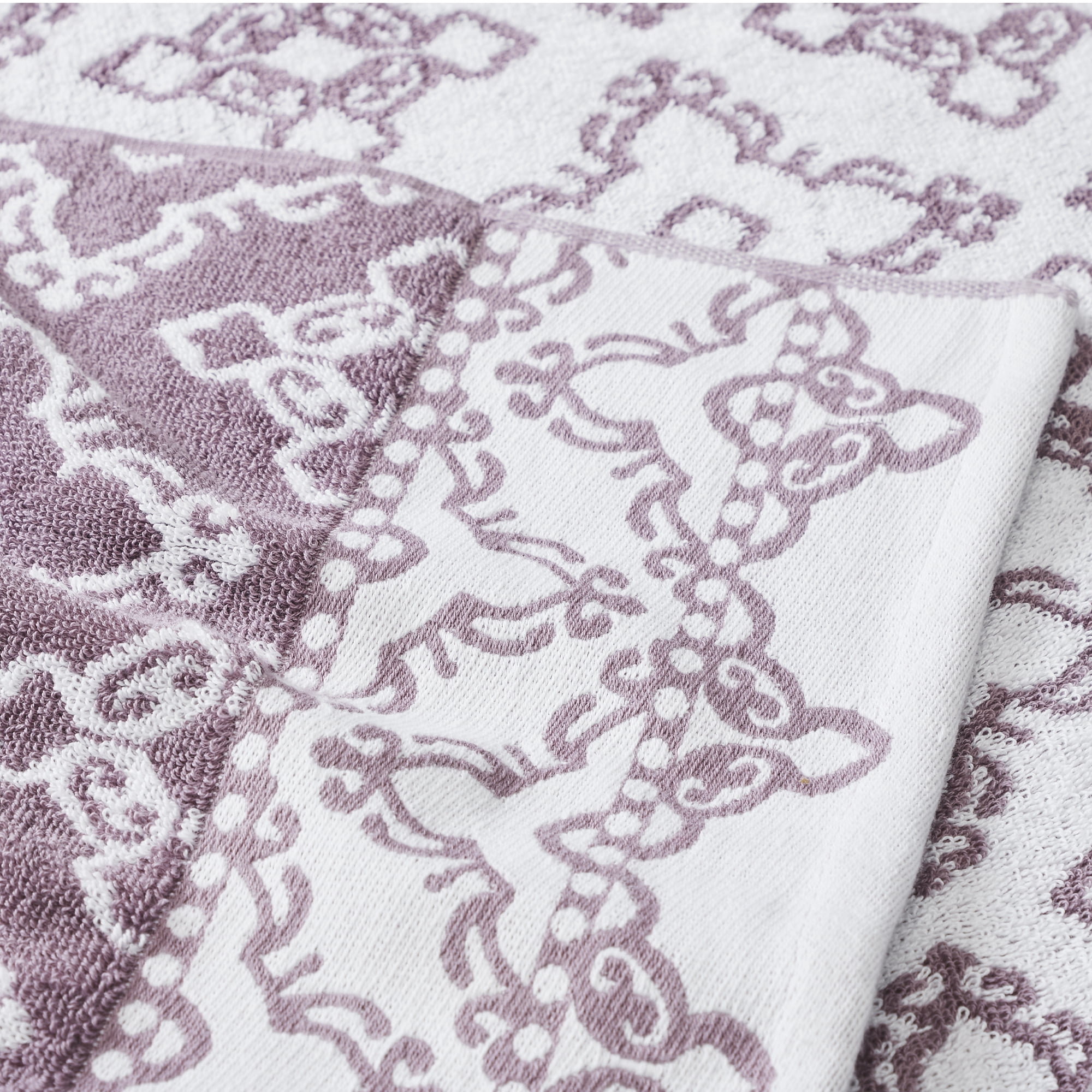 Modern Threads Charlize 6-Piece Cotton Bath Towel Set, Orchid