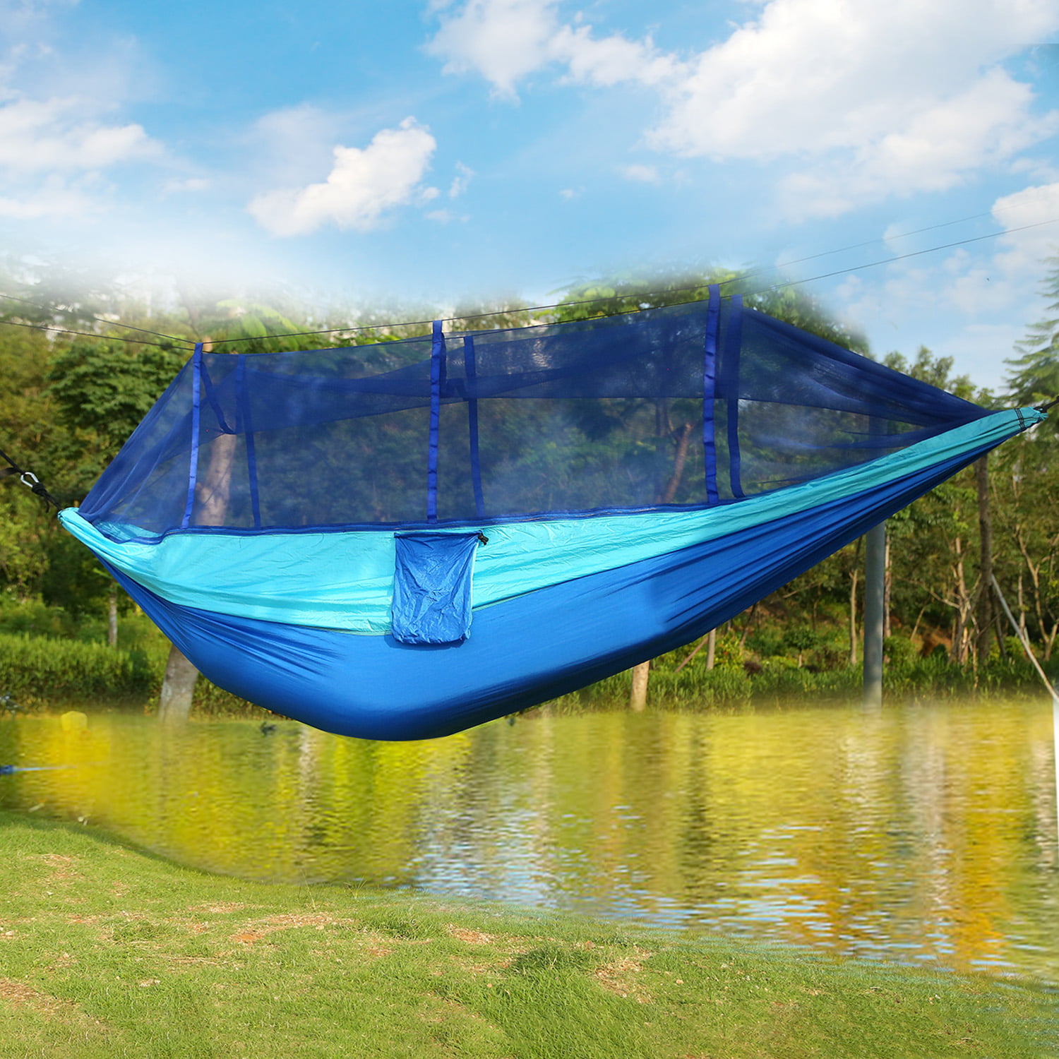 Yard Beach Lightweight Portable Double Hammock for Hiking Backpacking Travel 