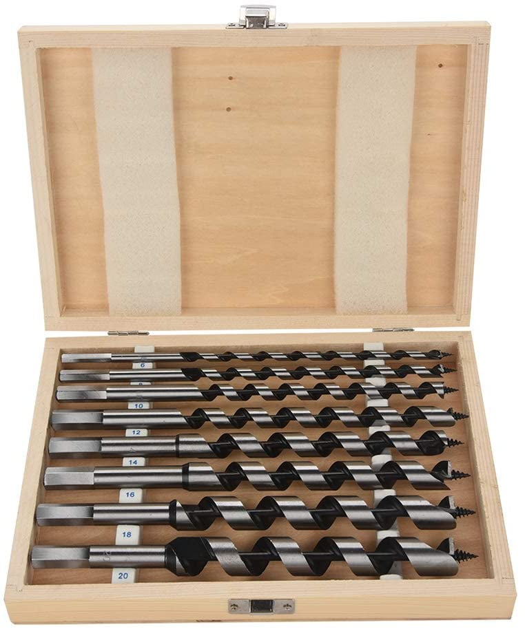 Woodworking Twist Drill Bit Set, 8Pcs 