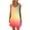 comfy Multicolor dress for Women, variant on safuny Women's Trendy Mini Loose Sundress Tie Dye Print Sleeveless Round Neck Dress Elegant Beach Leisure Retro Holiday Clothing Fashion Summer Clearance Multi-color S