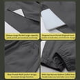 thumbnail image 4 of Tsivenald Mens Cargo Jogger Pants Elastic Waist Drawstring Zipper Pockets Work Pants Lightweight Outdoor Casual Cuffed Work Trousers, 4 of 9