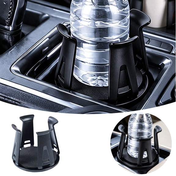 Forestwhale Universal Car Cup Holder Organizer 3.54"x3.35"x2.95" Drink Holder with Storage Tray & Phone Stand Durable ABS Vehicle Interior Accessory