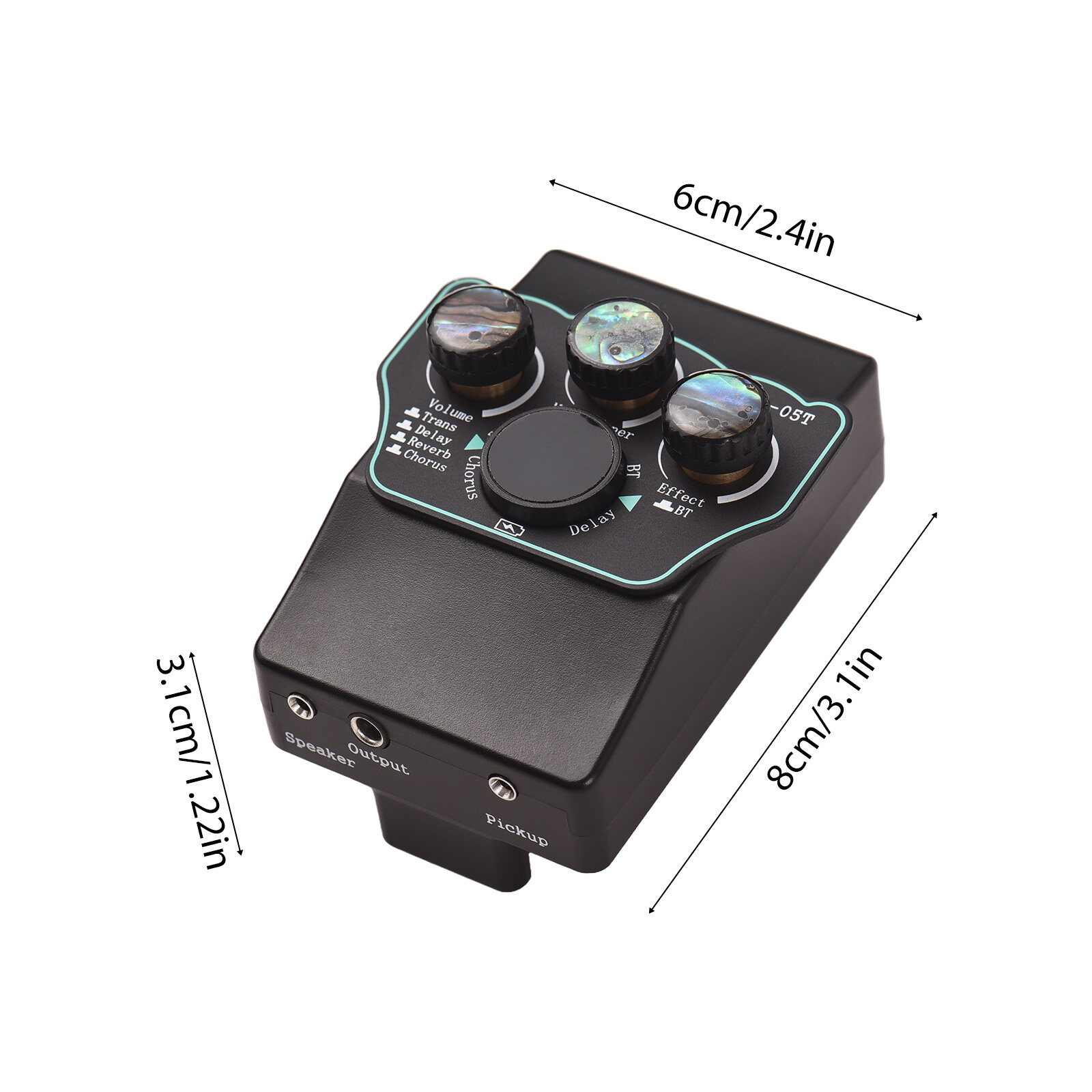 Guitar Pickup Classical Guitar Pickup Vibration Pickup BT Accompaniment Resonance Pickup 3-band EQ Equalizer Acoustic Wooden Guitar Instrument Accessories