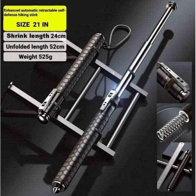 Bastón de senderismo retráctil automático mejorado Styleshaus Bastones de trekking