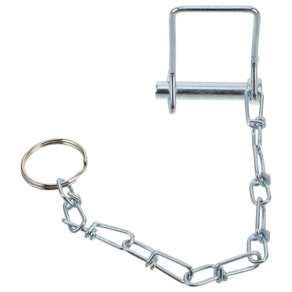CIMAXIC 1Pcs Silver Steel Trailer Safety Pin For Towing Needs Hitch Locking Pin Security
